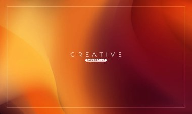 Soyut sıvı gradyan arkaplan. Sıvı renk karışımı. Turuncu ve Sarı Renk karışımı. Reklamlarınız için Modern Tasarım Şablonu, Banner, Poster, Kapak, Web, Broşür ve Broşür. Vektör Eps 10