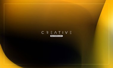 Soyut sıvı gradyan arkaplan. Sıvı renk karışımı. Sarı ve Siyah Renk karışımı. Reklamlarınız için Modern Tasarım Şablonu, Banner, Poster, Kapak, Web, Broşür ve Broşür. Vektör Eps 10