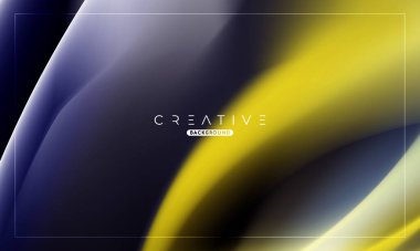 Soyut sıvı gradyan arkaplan. Sıvı renk karışımı. Mavi ve Sarı Renk karışımı. Reklamlarınız için Modern Tasarım Şablonu, Banner, Poster, Kapak, Web, Broşür ve Broşür. Vektör Eps 10