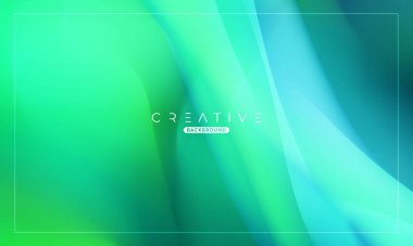 Soyut sıvı gradyan arkaplan. Sıvı renk karışımı. Yeşil ve Mavi renk karışımı. Reklamlarınız için Modern Tasarım Şablonu, Banner, Poster, Kapak, Web, Broşür ve Broşür. Vektör Eps 10