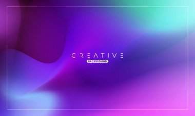 Soyut sıvı gradyan arkaplan. Sıvı renk karışımı. Mor ve Yeşil Renk karışımı. Reklamlarınız için Modern Tasarım Şablonu, Banner, Poster, Kapak, Web, Broşür ve Broşür. Vektör Eps 10