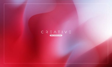 Soyut sıvı gradyan arkaplan. Sıvı renk karışımı. Kırmızı ve Beyaz Renk karışımı. Reklamlarınız için Modern Tasarım Şablonu, Banner, Poster, Kapak, Web, Broşür ve Broşür. Vektör Eps 10