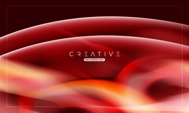 Soyut sıvı gradyan arkaplan. Sıvı renk karışımı. Kırmızı ve Turuncu renk karışımı. Reklamlarınız için Modern Tasarım Şablonu, Banner, Poster, Kapak, Web, Broşür ve Broşür. Vektör Eps 10