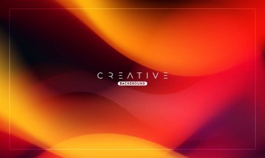 Soyut sıvı gradyan arkaplan. Sıvı renk karışımı. Turuncu ve kırmızı renk karışımı. Reklamlarınız için Modern Tasarım Şablonu, Banner, Poster, Kapak, Web, Broşür ve Broşür. Vektör Eps 10