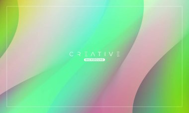 Soyut sıvı gradyan arkaplan. Sıvı renk karışımı. Yeşil ve Pembe Renk karışımı. Reklamlarınız için Modern Tasarım Şablonu, Banner, Poster, Kapak, Web, Broşür ve Broşür. Vektör Eps 10