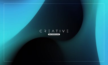 Soyut sıvı gradyan arkaplan. Sıvı renk karışımı. Mavi ve Siyah renk karışımı. Reklamlarınız için Modern Tasarım Şablonu, Banner, Poster, Kapak, Web, Broşür ve Broşür. Vektör Eps 10