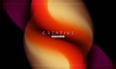 Soyut sıvı gradyan arkaplan. Sıvı renk karışımı. Turuncu ve Sarı Renk karışımı. Reklamlarınız için Modern Tasarım Şablonu, Banner, Poster, Kapak, Web, Broşür ve Broşür. Vektör Eps 10