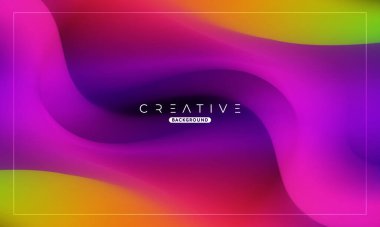 Soyut sıvı gradyan arkaplan. Sıvı renk karışımı. Mor ve Sarı Renk karışımı. Reklamlarınız için Modern Tasarım Şablonu, Banner, Poster, Kapak, Web, Broşür ve Broşür. Vektör Eps 10