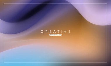 Soyut sıvı gradyan arkaplan. Sıvı renk karışımı. Mavi ve Kahverengi renk karışımı. Reklamlarınız için Modern Tasarım Şablonu, Banner, Poster, Kapak, Web, Broşür ve Broşür. Vektör Eps 10