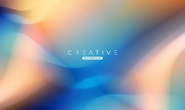 Soyut sıvı gradyan arkaplan. Sıvı renk karışımı. Sarı ve Mavi karışımı. Reklamlarınız için Modern Tasarım Şablonu, Banner, Poster, Kapak, Web, Broşür ve Broşür. Vektör Eps 10