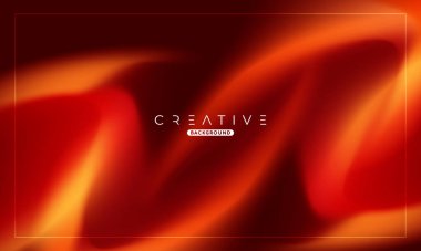 Soyut sıvı gradyan arkaplan. Sıvı renk karışımı. Kırmızı ve Turuncu renk karışımı. Reklamlarınız için Modern Tasarım Şablonu, Banner, Poster, Kapak, Web, Broşür ve Broşür. Vektör Eps 10