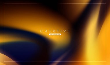 Soyut sıvı gradyan arkaplan. Sıvı renk karışımı. Sarı ve Mavi karışımı. Reklamlarınız için Modern Tasarım Şablonu, Banner, Poster, Kapak, Web, Broşür ve Broşür. Vektör Eps 10