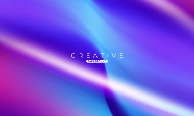 Soyut sıvı gradyan arkaplan. Sıvı renk karışımı. Mavi ve Mor renk karışımı. Reklamlarınız için Modern Tasarım Şablonu, Banner, Poster, Kapak, Web, Broşür ve Broşür. Vektör Eps 10