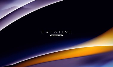 Soyut sıvı gradyan arkaplan. Sıvı renk karışımı. Mor ve Turuncu renk karışımı. Reklamlarınız için Modern Tasarım Şablonu, Banner, Poster, Kapak, Web, Broşür ve Broşür. Vektör Eps 10