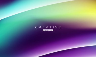 Soyut sıvı gradyan arkaplan. Sıvı renk karışımı. Mor ve Yeşil Renk karışımı. Reklamlarınız için Modern Tasarım Şablonu, Banner, Poster, Kapak, Web, Broşür ve Broşür. Vektör Eps 10