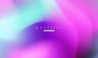 Soyut sıvı gradyan arkaplan. Sıvı renk karışımı. Mor ve Yeşil Renk karışımı. Reklamlarınız için Modern Tasarım Şablonu, Banner, Poster, Kapak, Web, Broşür ve Broşür. Vektör Eps 10