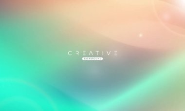 Soyut sıvı gradyan arkaplan. Sıvı renk karışımı. Yeşil ve Turuncu renk karışımı. Reklamlarınız için Modern Tasarım Şablonu, Banner, Poster, Kapak, Web, Broşür ve Broşür. Vektör Eps 10