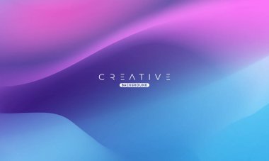 Soyut sıvı gradyan arkaplan. Sıvı renk karışımı. Mavi ve Mor renk karışımı. Reklamlarınız için Modern Tasarım Şablonu, Banner, Poster, Kapak, Web, Broşür ve Broşür. Vektör Eps 10