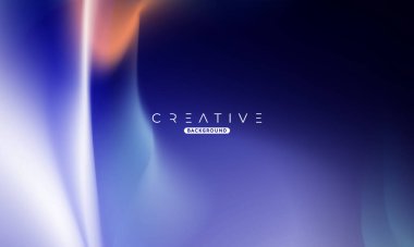 Soyut sıvı gradyan arkaplan. Sıvı renk karışımı. Mavi ve Turuncu renk karışımı. Reklamlarınız için Modern Tasarım Şablonu, Banner, Poster, Kapak, Web, Broşür ve Broşür. Vektör Eps 10