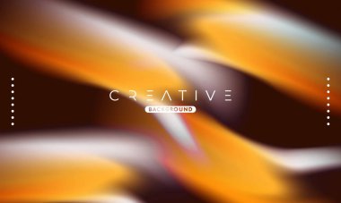 Soyut sıvı gradyan arkaplan. Sıvı renk karışımı. Turuncu ve Beyaz Renk karışımı. Reklamlarınız için Modern Tasarım Şablonu, Banner, Poster, Kapak, Web, Broşür ve Broşür. Vektör Eps 10