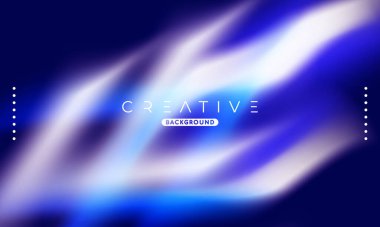 Soyut sıvı gradyan arkaplan. Sıvı renk karışımı. Mavi ve Beyaz Renk karışımı. Reklamlarınız için Modern Tasarım Şablonu, Banner, Poster, Kapak, Web, Broşür ve Broşür. Vektör Eps 10