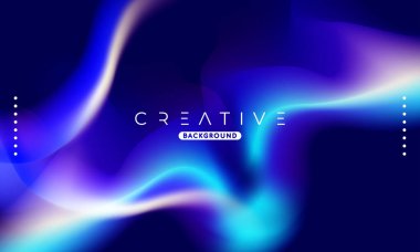 Soyut sıvı gradyan arkaplan. Sıvı renk karışımı. Mavi ve Beyaz Renk karışımı. Reklamlarınız için Modern Tasarım Şablonu, Banner, Poster, Kapak, Web, Broşür ve Broşür. Vektör Eps 10