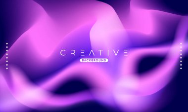 Soyut sıvı gradyan arkaplan. Sıvı renk karışımı. Violet canlı renk karışımı. Reklamlarınız için Modern Tasarım Şablonu, Banner, Poster, Kapak, Web, Broşür ve Broşür. Vektör Eps 10