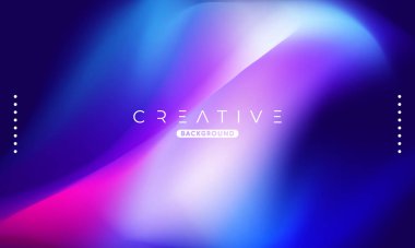 Soyut sıvı gradyan arkaplan. Sıvı renk karışımı. Mavi ve Pembe renkli harmanlanmış. Reklamlarınız için Modern Tasarım Şablonu, Banner, Poster, Kapak, Web, Broşür ve Broşür. Vektör Eps 10