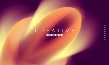 Soyut sıvı gradyan arkaplan. Sıvı renk karışımı. Turuncu ve Mor renkli harmanlanmış. Reklamlarınız için Modern Tasarım Şablonu, Banner, Poster, Kapak, Web, Broşür ve Broşür. Vektör Eps 10