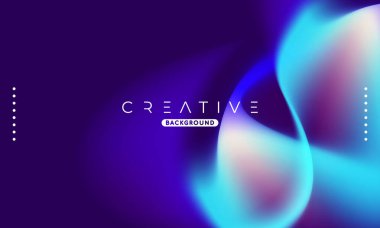 Soyut sıvı gradyan arkaplan. Sıvı renk karışımı. Mor ve Mavi canlı renk karışımı. Reklamlarınız için Modern Tasarım Şablonu, Banner, Poster, Kapak, Web, Broşür ve Broşür. Vektör Eps 10