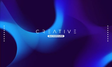 Soyut sıvı gradyan arkaplan. Sıvı renk karışımı. Mavi canlı renk karışımı. Reklamlarınız için Modern Tasarım Şablonu, Banner, Poster, Kapak, Web, Broşür ve Broşür. Vektör Eps 10