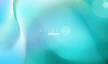 Soyut sıvı gradyan arkaplan. Sıvı renk karışımı. Yeşil canlı renk karışımı. Reklamlarınız için Modern Tasarım Şablonu, Banner, Poster, Kapak, Web, Broşür ve Broşür. Vektör Eps 10