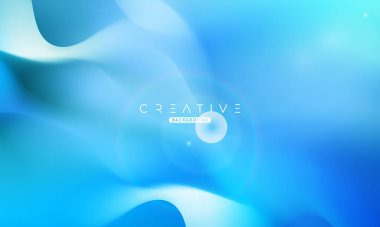 Soyut sıvı gradyan arkaplan. Sıvı renk karışımı. Mavi canlı renk karışımı. Reklamlarınız için Modern Tasarım Şablonu, Banner, Poster, Kapak, Web, Broşür ve Broşür. Vektör Eps 10