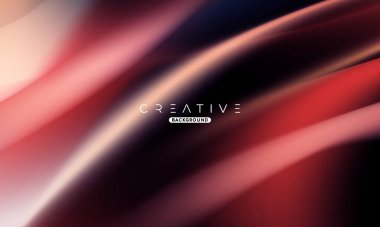 Modern Soyut Sıvı Gradyan Arkaplanı. Sıvı renk karışımı. Kırmızı canlı renk karışımı. Reklamlarınız için Modern Tasarım Şablonu, Banner, Poster, Kapak, Web, Broşür ve Broşür. Vektör Eps 10