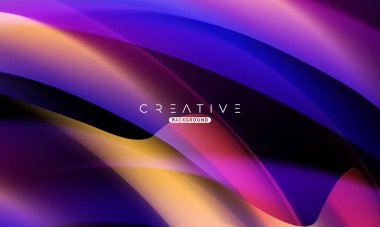 Soyut sıvı gradyan arkaplan. Sıvı renk karışımı. Renkli renk karışımı. Reklamlarınız için Modern Tasarım Şablonu, Banner, Poster, Kapak, Web, Broşür ve Broşür. Vektör Eps 10