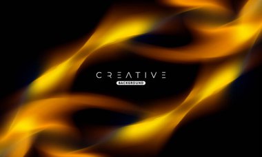 Soyut sıvı gradyan arkaplan. Sıvı renk karışımı. Siyah ve turuncu renkli harmanlanmış. Reklamlarınız için Modern Tasarım Şablonu, Banner, Poster, Kapak, Web, Broşür ve Broşür. Vektör Eps 10