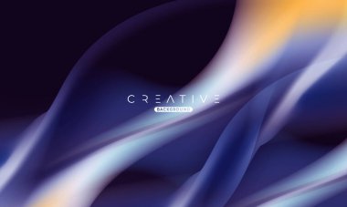 Soyut sıvı gradyan arkaplan. Sıvı renk karışımı. Mavi ve Sarı Renk karışımı. Reklamlarınız için Modern Tasarım Şablonu, Banner, Poster, Kapak, Web, Broşür ve Broşür. Vektör Eps 10