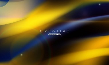 Soyut sıvı gradyan arkaplan. Sıvı renk karışımı. Altın ve Mavi Renk karışımı. Reklamlarınız için Modern Tasarım Şablonu, Banner, Poster, Kapak, Web, Broşür ve Broşür. Vektör Eps 10