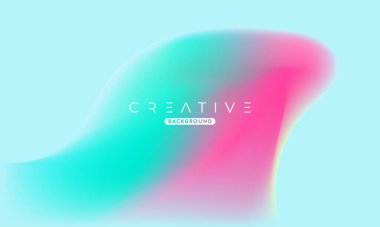 Soyut sıvı gradyan arkaplan. Sıvı renk karışımı. Mavi ve Pembe renkli harmanlanmış. Reklamınız için Modern Tasarım Şablonu, Poster, Kapak, Web sayfası, Broşür ve Broşür. Vektör Eps 10