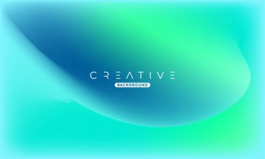 Soyut sıvı gradyan arkaplan. Sıvı renk karışımı. Mavi ve yeşil renkli harmanlanmış. Reklamınız için Modern Tasarım Şablonu, Poster, Kapak, Web sayfası, Broşür ve Broşür. Vektör Eps 10