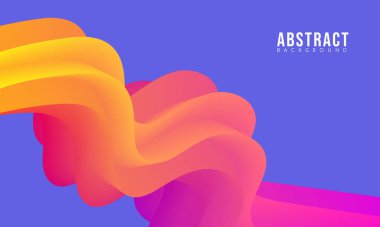 Satış Bayrağı Pazarlamanız İçin Soyut Renkli Sıvı Sıvı Arkaplanı. Vektör Eps 10