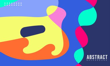 Satış Sanatı, Poster, Kapak, Sayfa ve Daha Fazla İçin Renkli Soyut Akışkan ve Geometrik Arkaplan. Vektör Eps 10