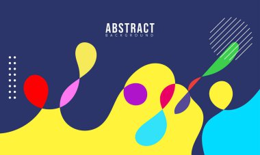 Satış Sanatı, Poster, Kapak, Sayfa ve Daha Fazla İçin Renkli Soyut Akışkan ve Geometrik Arkaplan. Vektör Eps 10