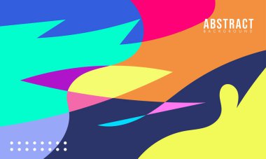 Satış Sanatı, Poster, Kapak, Sayfa ve Daha Fazla İçin Renkli Soyut Akışkan ve Geometrik Arkaplan. Vektör Eps 10