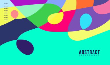 Satış Sanatı, Poster, Kapak, Sayfa ve Daha Fazla İçin Renkli Soyut Akışkan ve Geometrik Arkaplan. Vektör Eps 10