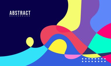 Satış Sanatı, Poster, Kapak, Sayfa ve Daha Fazla İçin Renkli Soyut Akışkan ve Geometrik Arkaplan. Vektör Eps 10