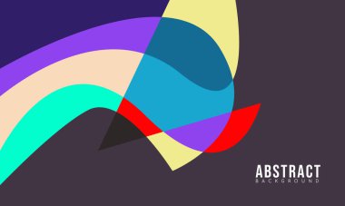 Satış Sanatı, Poster, Kapak, Sayfa ve Daha Fazla İçin Renkli Soyut Akışkan ve Geometrik Arkaplan. Vektör Eps 10