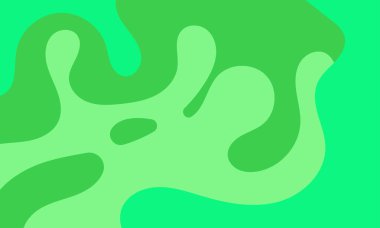 Satılık Bayrak Pazarlama, Poster, Kapak, Sayfa ve Daha Fazla İçin Yeşil Soyut Sıvı Sıvı Arkaplan. Vektör Eps 10