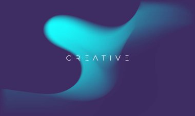 Satılık Bayrak Pazarlama, Poster, Kapak, Sayfa ve Daha Fazla İçin Modern Akışkan Soyut Arkaplan Mavi Renk Gradyan Örgü Rengi Vektör Eps 10