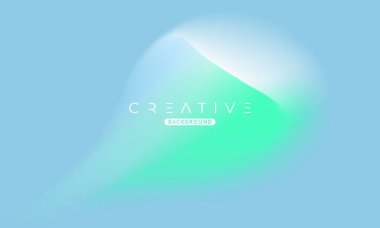 Soyut sıvı gradyan arkaplan. Sıvı renk karışımı. Mavi ve yeşil renkli harmanlanmış. Reklamınız için Modern Tasarım Şablonu, Poster, Kapak, Web sayfası, Broşür ve Broşür. Vektör Eps 10